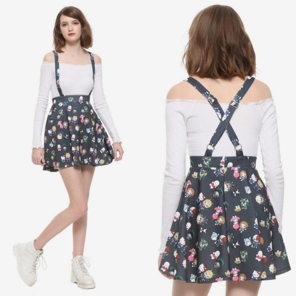 Hot Topic Dresses & Skirts - HP! My Hero Academia X Hello Kitty And Friends Characters Suspender Skirt Medium